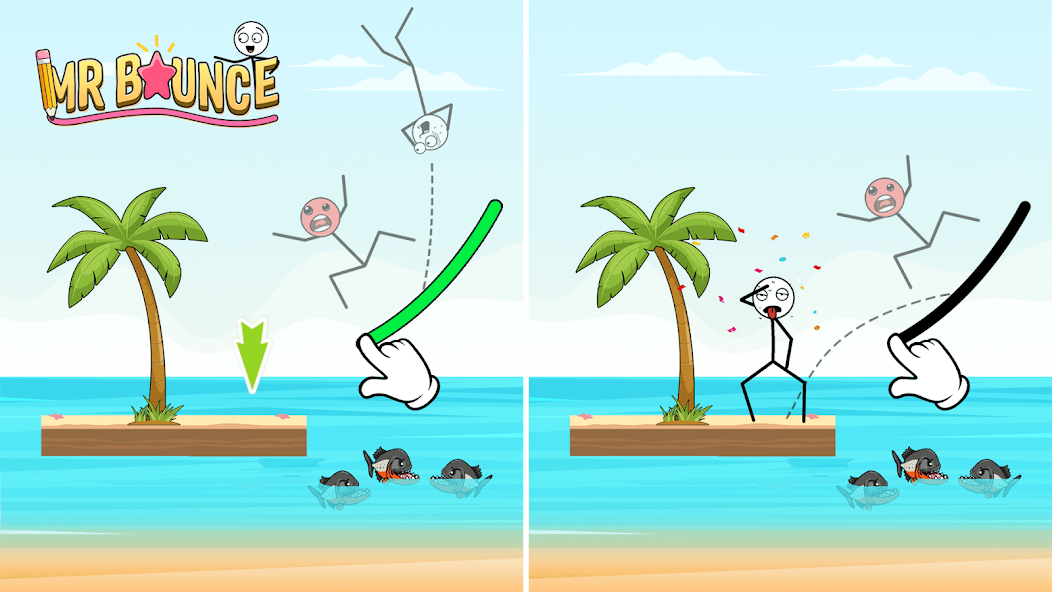 Mr Bounce puzzle gameplay screenshot